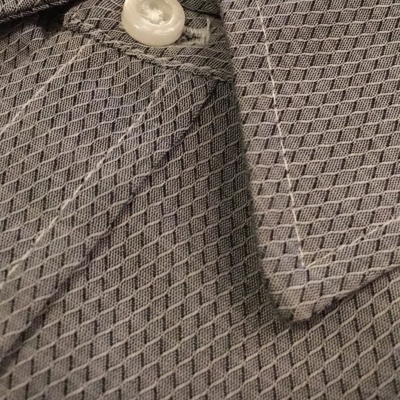 NWT London fog men’s gray Button down shirt - Picture 5 of 7